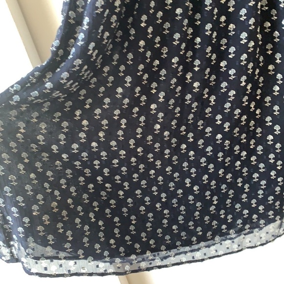 & Other Stories Floral Chiffon Mini Dress 4 - Picture 8 of 14